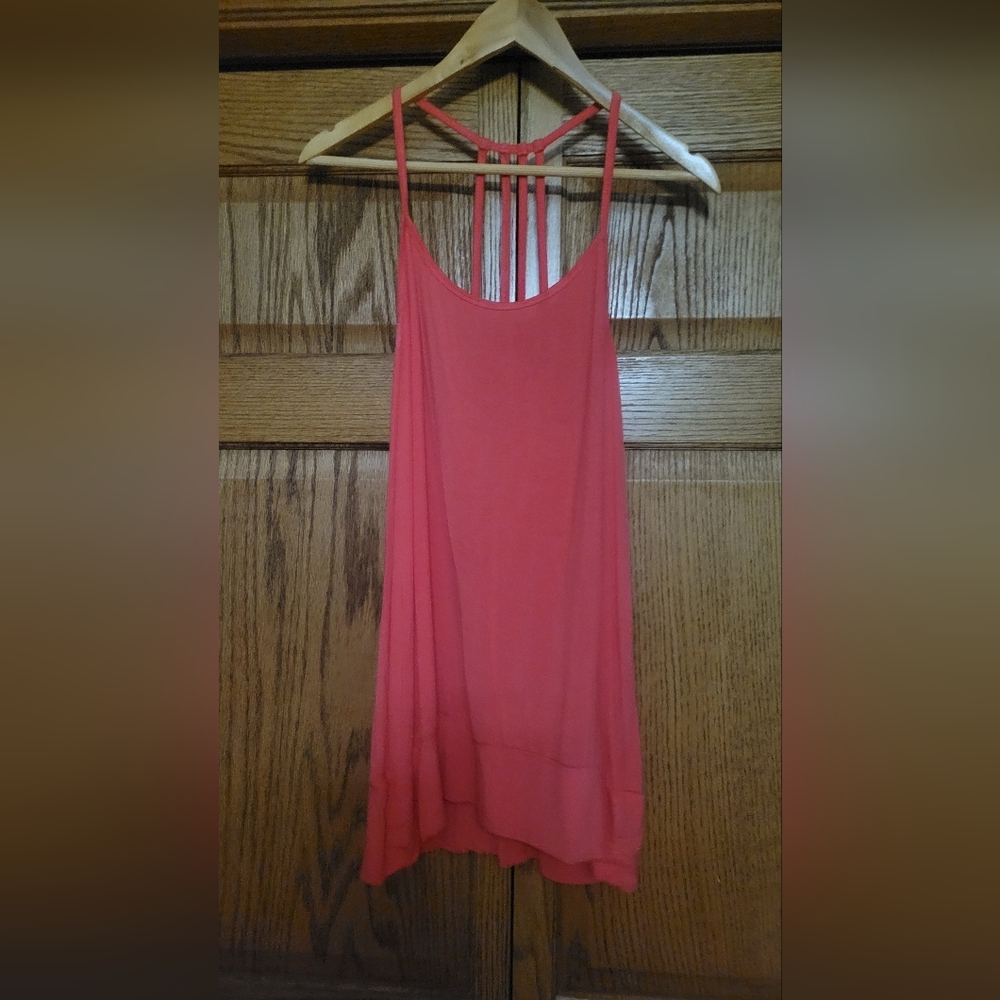 Women's Pink Sleeveless Top